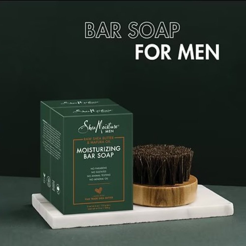 SheaMoisture - Men's Raw Shea Butter & Mafura Oil Bar Soap - 8 oz
